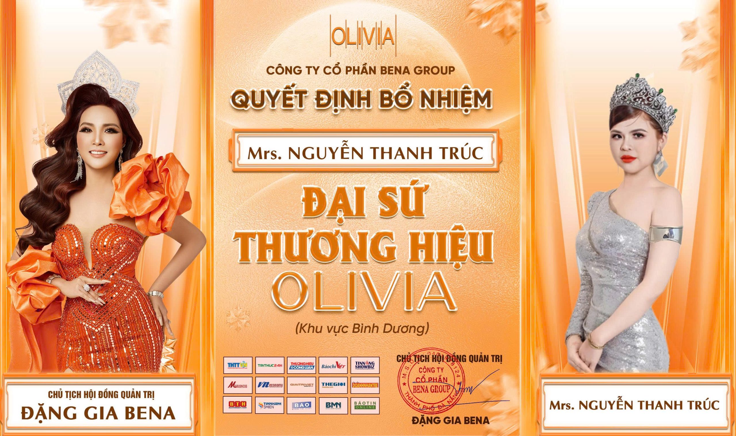 Nữ CEO Công ty TM&DV Mỹ phẩm Quỳnh Chi giữ vai trò Đại sứ thương hiệu mỹ phẩm Olivia