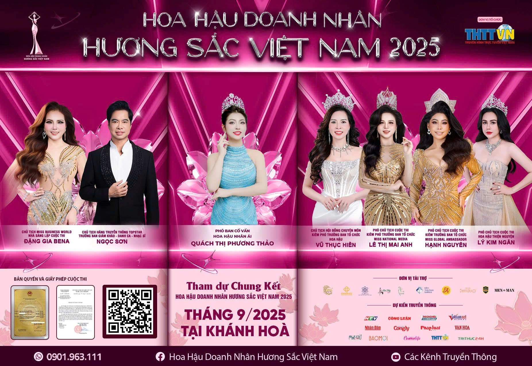 Hoa hậu Nhân  Quách Thị Phương Thảo đảm nhận trọng trách tại Hoa hậu Doanh nhân Hương sắc Việt Nam