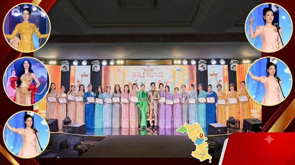 Hoa hậu Thương hiệu Việt Nam 2026: Top 20 thí sinh tỏa sáng trong đêm Bán kết tại Quy Nhơn – Gia Lai