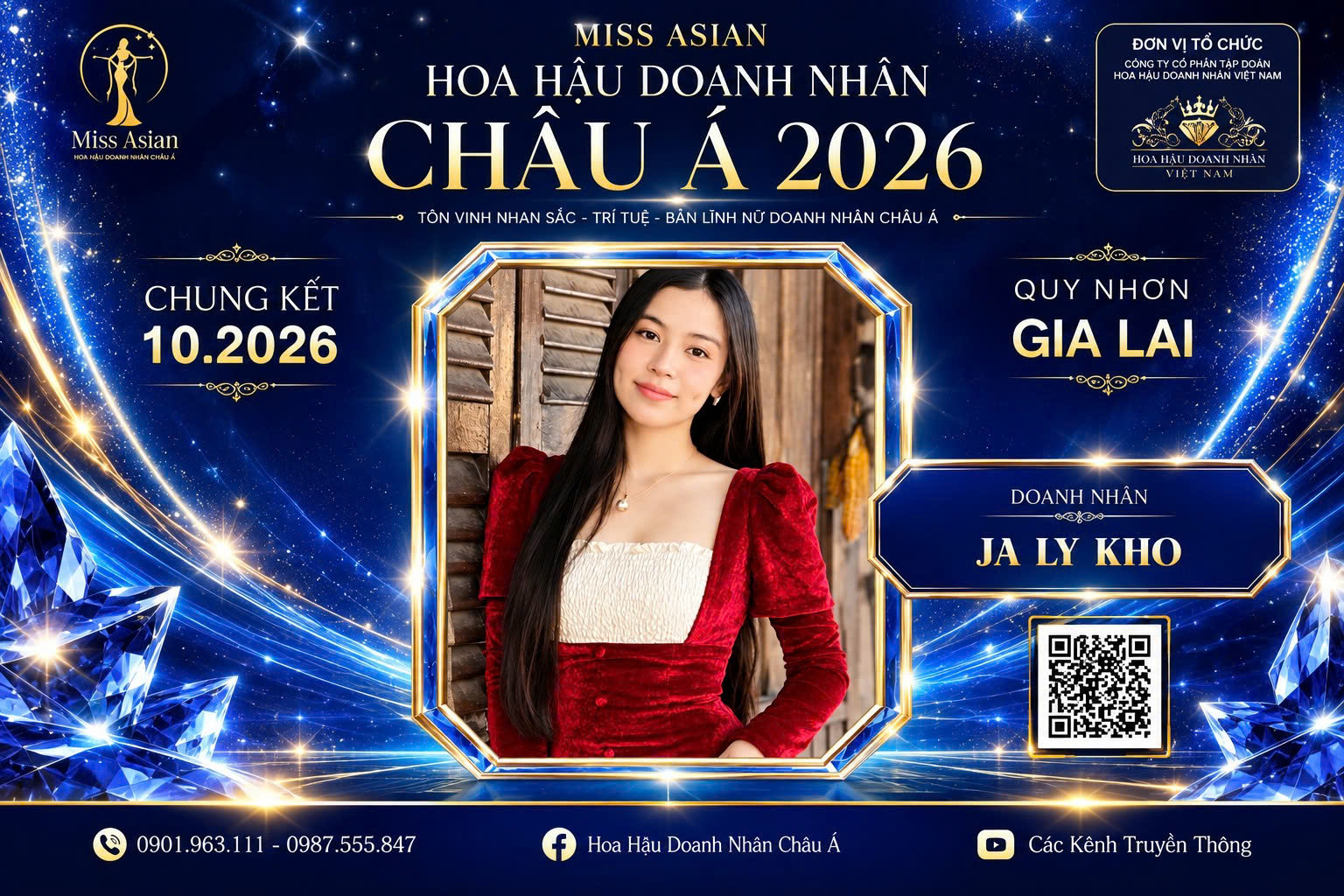 Nữ HLV sức khỏe Ja Ly Kho hướng đến Miss Asian 2026, lan tỏa thông điệp sống khỏe
